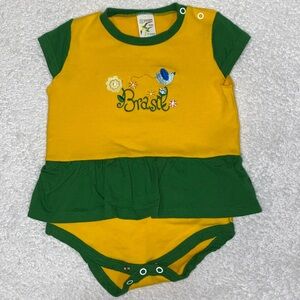 5/$20 Pierim Brazil skirted summer romper 12m